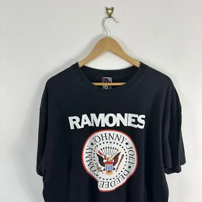 Buy Men’s Vintage The Ramones 2000's Rock Graphic Black XL T-Shirt • 40£