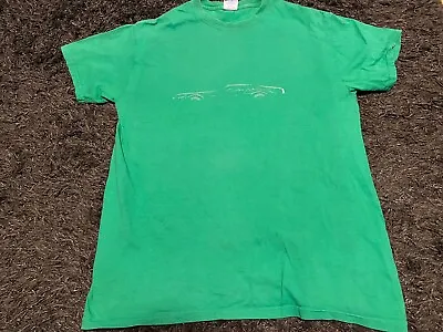 Buy Back To The Future Bttf Delorean Gildan Medium T Shirt Green Cotton • 4.99£