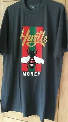 Buy Gents 4xl T- Shirt 3forty Ink Hustle T-shirt Charcoal Grey New  • 8£