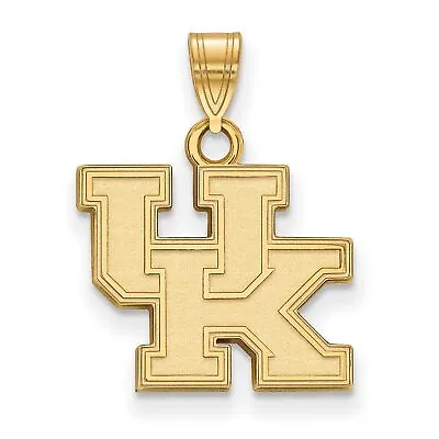 Buy University Of Kentucky Wildcats School Letters Logo Pendant Gold Plated Silver • 49.25£
