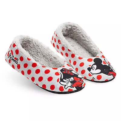 Buy Disney Ladies Slippers, Minnie Mouse Womens Slippers, Anti-Slip Fluffy Slippers • 9.49£