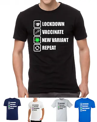 Buy Anti Lockdown Vaccinate New Variant Eat Sleep Vaccine Pure Blood  T-shirt • 8.99£