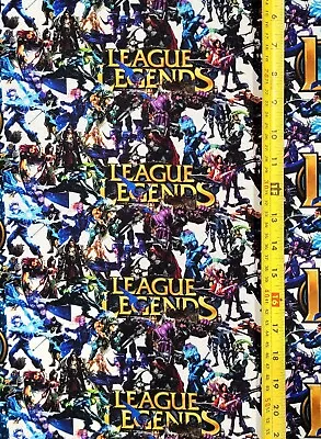 Buy League Of Legends Collage Anime Fabric (half-yard Or 1-yard) • 14.21£