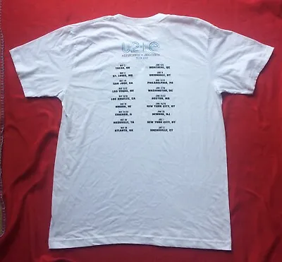 Buy U2 EXPERIENCE+ INNOCENCE North American / USA TOUR T-Shirts New White Med • 19.99£
