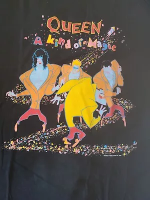 Buy Queen - A Kind Of Magic + Tour Dates - Official Vintage 1986 Concert T-Shirt • 99.99£
