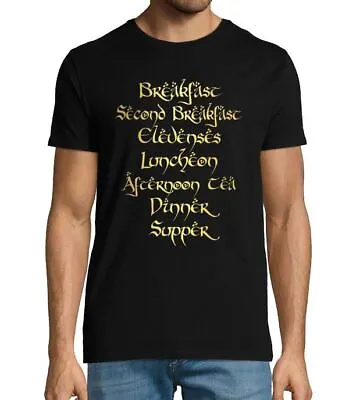 Buy Lord Of The Rings Hobbit Meals Men's T-shirt - Funny - Lotr - Quote - Fan - Gift • 19.99£