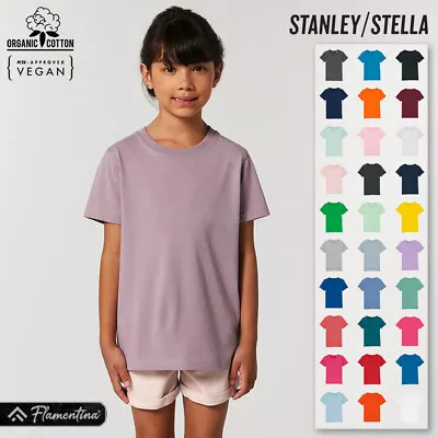 Buy Kids Organic Cotton T-Shirt Boys Girl Short Sleeve Junior Stanley Stella Creator • 6.20£