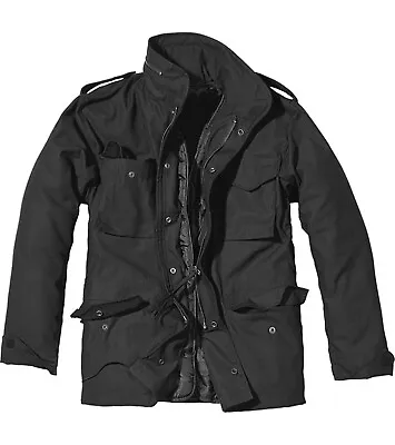 Buy M65 Premium  Field Style Iconic Black Jacket - Water Repel  - Removable Lining • 69.99£