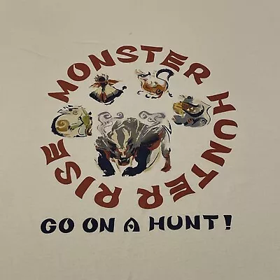 Buy Uniqlo T-shirt Monster Hunter Rise Medium Capcom Gaming Short Sleeve Top Rare • 20£