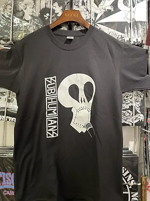Buy SUBHUMANS SKULL T.SHIRT Gbh Discharge Chaos Uk Hardcore Punk Up To Xl Sizes! • 15£