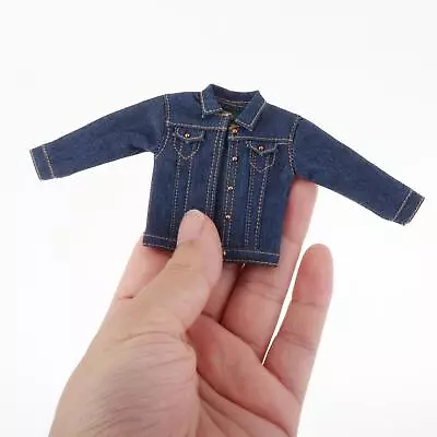 Buy 1/12 Male Denim Jacket Handmade Doll Clothes For 6  Figures Doll Model • 19.66£