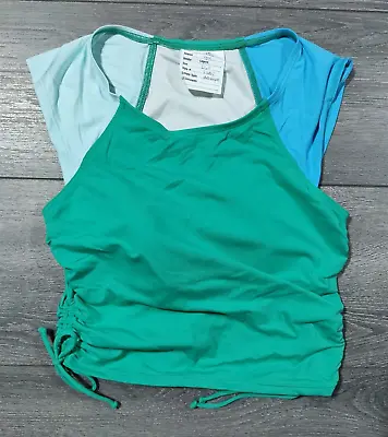 Buy Swim Top Womens Size 2 Tall Multicolor Swim Shirt Preowned Swimwear Cute Pool • 11.99£
