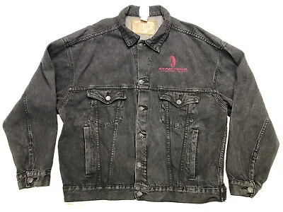 Buy Vintage 90s Mens Sz XL Star Trek Generations Black Denim Jacket • 61£