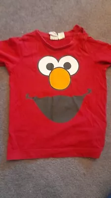 Buy H&m Elmo Red Long Sleeved Tshirt Age 12-18 Month • 0.99£
