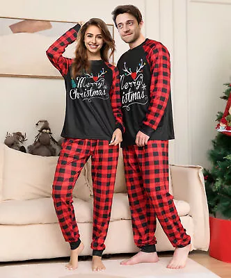 Buy UK Family Matching Christmas Pyjamas Adult Kids Xmas Nightwear Pajamas Pjs Set • 9.95£