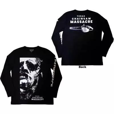 Buy The Texas Chainsaw Massacre 'Leather Face' Long Sleeve T Shirt - NEW • 21.99£