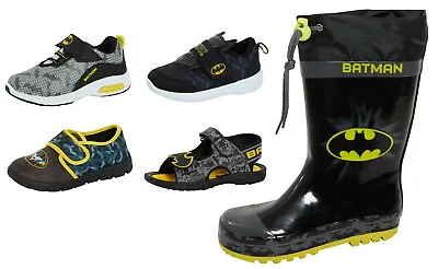 Buy Boys DC Comics Batman Footwear Selection Kids Trainers Slippers Wellingtons Size • 16.95£