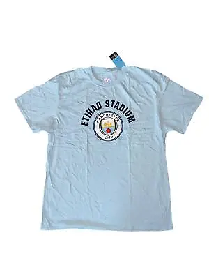 Buy Manchester City Football T-Shirt (Size 2XL) Men's Stadium Logo Top - New • 9.99£