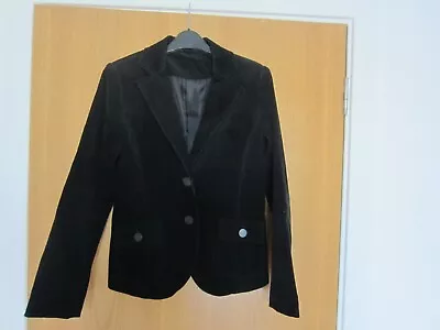 Buy Ladies New Look Black Fine Cord Jacket – Size 12 • 7.99£