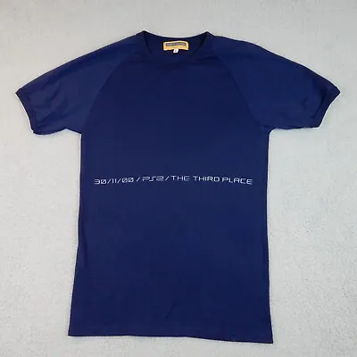 Buy Vintage 2000 Sony PS2 David Lynch Third Place Promo Blue Size Large T-Shirt Rare • 87.73£