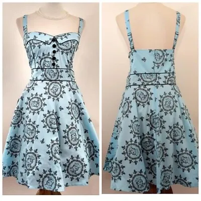 Buy Alchemy By Hell Bunny NWT Women's Blue Sailor Girl Mini Dress, Size Small • 33.73£