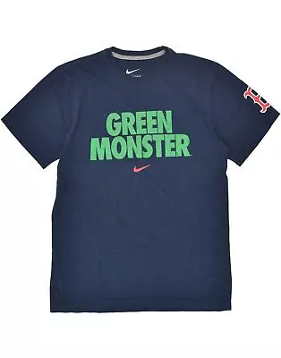 Buy NIKE Mens Boston Red Sox Regular Fit Graphic T-Shirt Top Medium Navy Blue AT17 • 15.64£