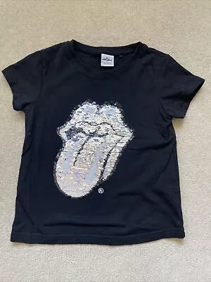 Buy Rolling Stones T Shirt Reversible Sequin Next  Age 9 Years • 3.90£