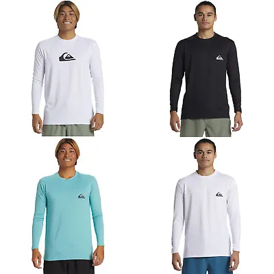 Buy Quiksilver Mens Everyday Surf Long Sleeve Crew Neck UV Protect T-Shirt Top Tee • 33.95£