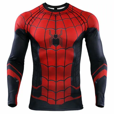 Buy Endgame Spiderman Far From Home T-Shirts Cosplay Superhero 3D Sports T-Shirts • 12£