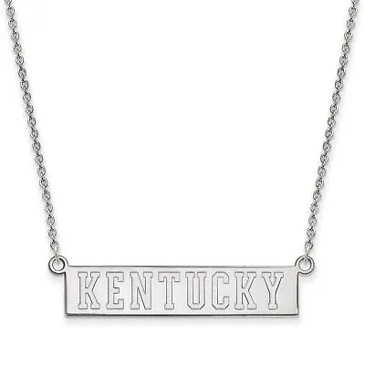 Buy University Of Kentucky Wildcats School Name Pendant Necklace In Sterling Silver • 60.61£