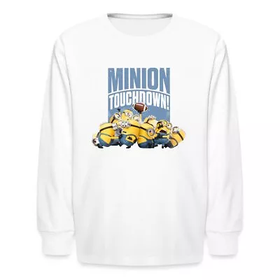 Buy Minions Merch Football Touchdown Officially Licensed Kids' Long Sleeve T-Shirt • 19£