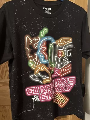 Buy Uniqlo Guardians Of The Galaxy Neon T-Shirt Size S - Marvel UGTP 2018 - GOTG • 19.99£