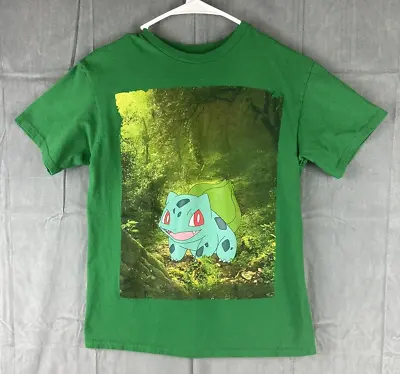 Buy Pokemon Bulbasaur Green Youth Boys Girls Shirt Size XL 14 16 • 5.83£