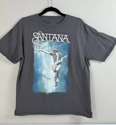Buy Santana- Spiritual Velocity Traction Acceleration Band T-shirt Men's XL Gray • 11.37£
