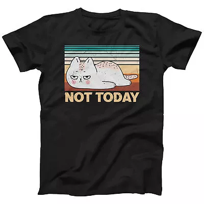Buy Not Today Lazy Cat T-shirt For Men And Women Cat Lovers Gift T-shirt (S-5XL) • 12.99£