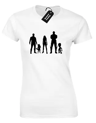 Buy Guardians 5 Characters Ladies T Shirt Galaxy Groot Top Star Lord Cool Film New • 7.99£