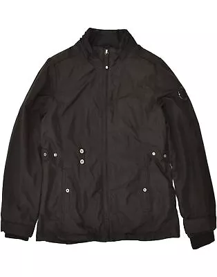 Buy CHAMPION Womens Bomber Jacket UK 14 Medium Black Polyester HU15 • 26.95£