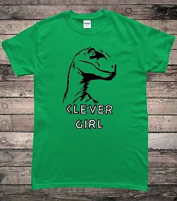 Buy Jurassic Velociraptor Dinosaur Clever Girl T-Shirt • 8.49£