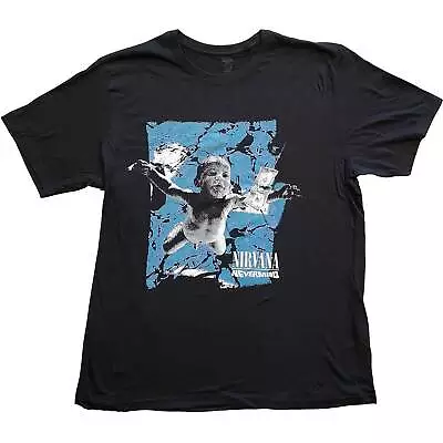 Buy Nirvana Nevermind Cracked Unisex Black Cotton  T-Shirt • 12.76£