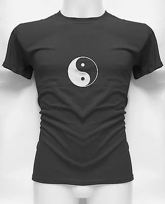 Buy Yin Yang Taoism Tai Chi Design T Shirt Tee M-XXL New Black • 9.99£