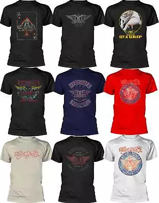 Buy Official Aerosmith T Shirt Band Logo Boston Pride Wings Miss A Thing Mens New • 16.95£