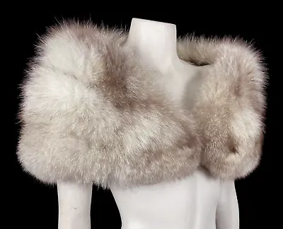 Buy Norwegian FOX Fur Stole, Winter Wedding Cape, Rustic Bridal Shawl, Real Vintage • 170.10£