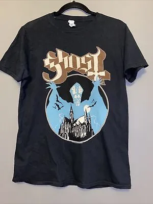 Buy Ghost T Shirt Black Rare Opus Rock Metal Band Merch Tee Size Medium M Gildan • 17.50£