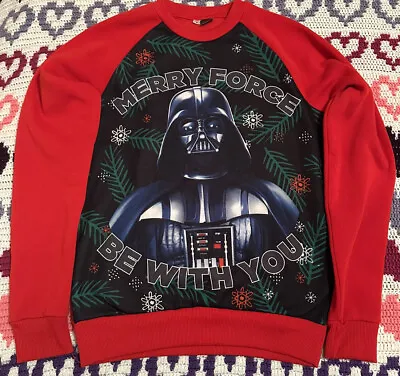 Buy Star Wars Christmas Jumper Men’s Size Small (Merry Force Be With You) • 4.99£