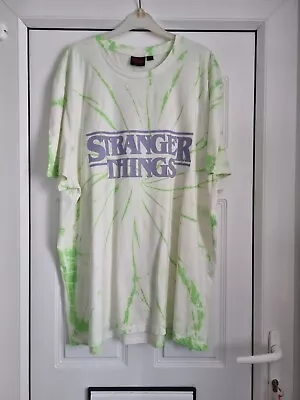Buy Men's Primark White Stranger Things Short Sleeved T Shirt, Size 2XL (Chest 52'') • 12£