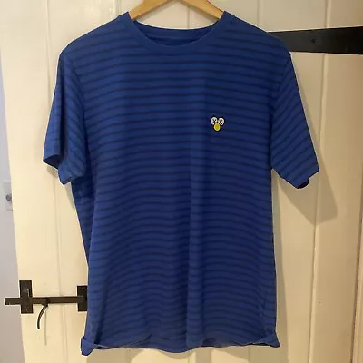 Buy Uniqlo X Kaws Sesame Street T-Shirt Mens Striped Embroided Elmo Logo - Medium • 12.50£
