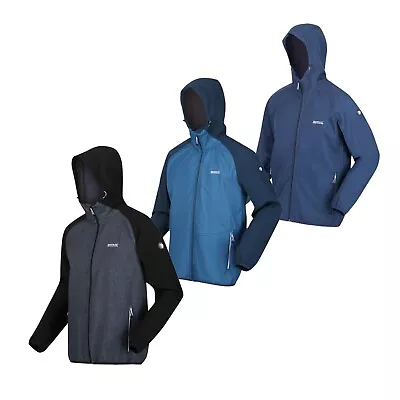 Buy Regatta Men's Arec III Hooded Stretch Water Repellent Softshell Jacket RRP £70 • 30.99£
