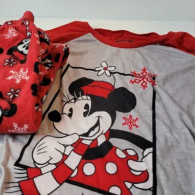 Buy New Disney Minnie Mouse XXL Women Christmas Pj Set Jammies For Your Families • 19.20£