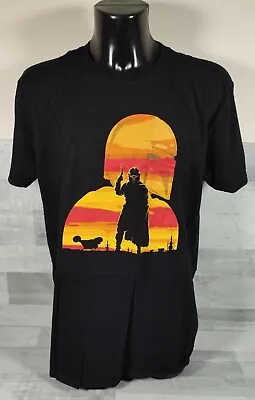 Buy The Mandalorian T-Shirt Silhouette Tatooine Star Wars Boba Fett Tee Retro XL 44  • 9.99£