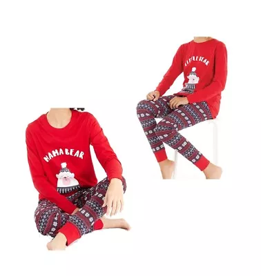 Buy Fluid Ladies Girls Christmas Family Long Sleeve T-Shirt And Bottoms Pyjama Set • 12.47£